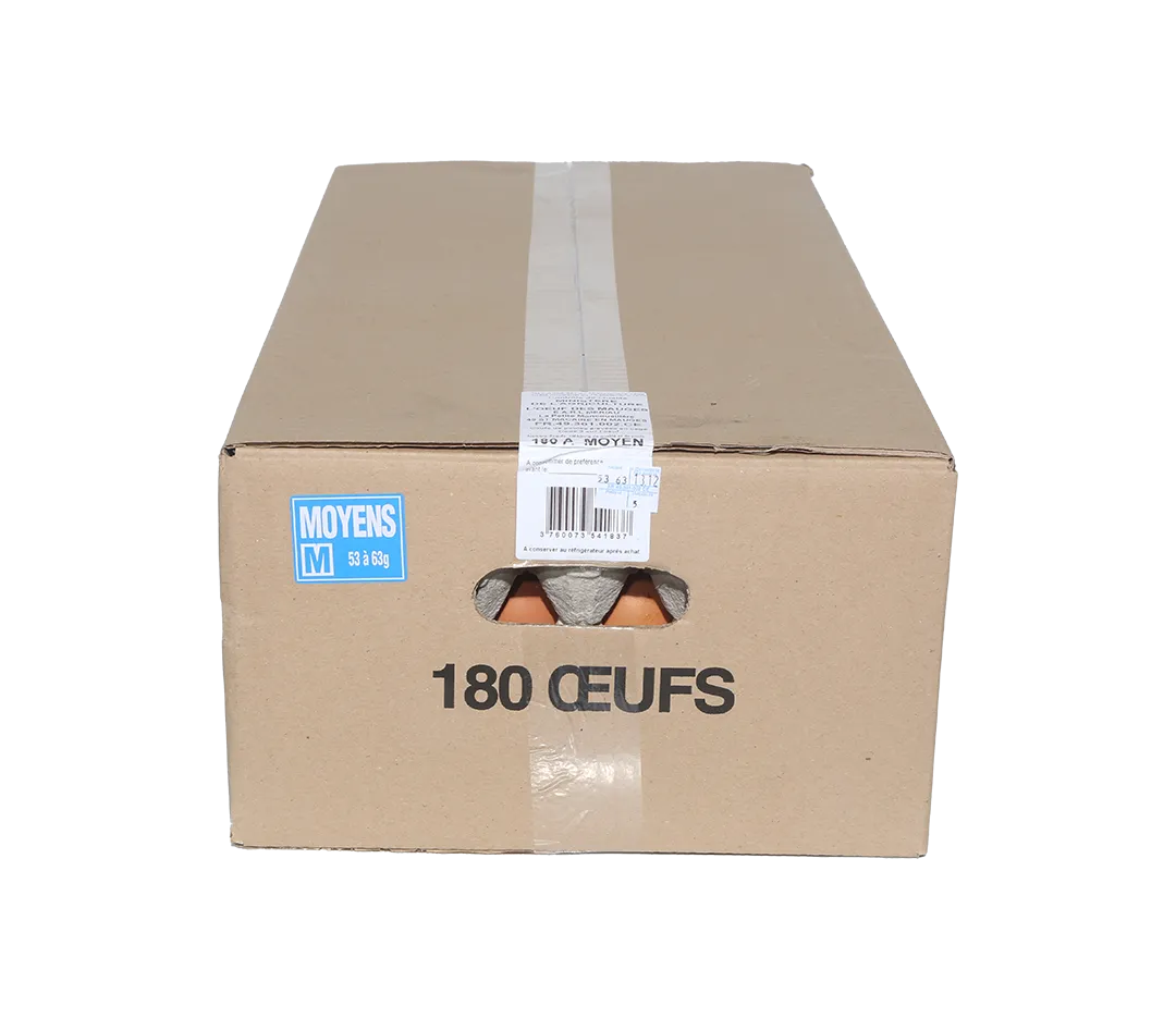 Oeufs de poules Moyens x 180