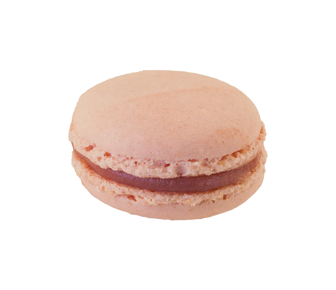 MACARONS FRAISE 4.5CM BTE 32
