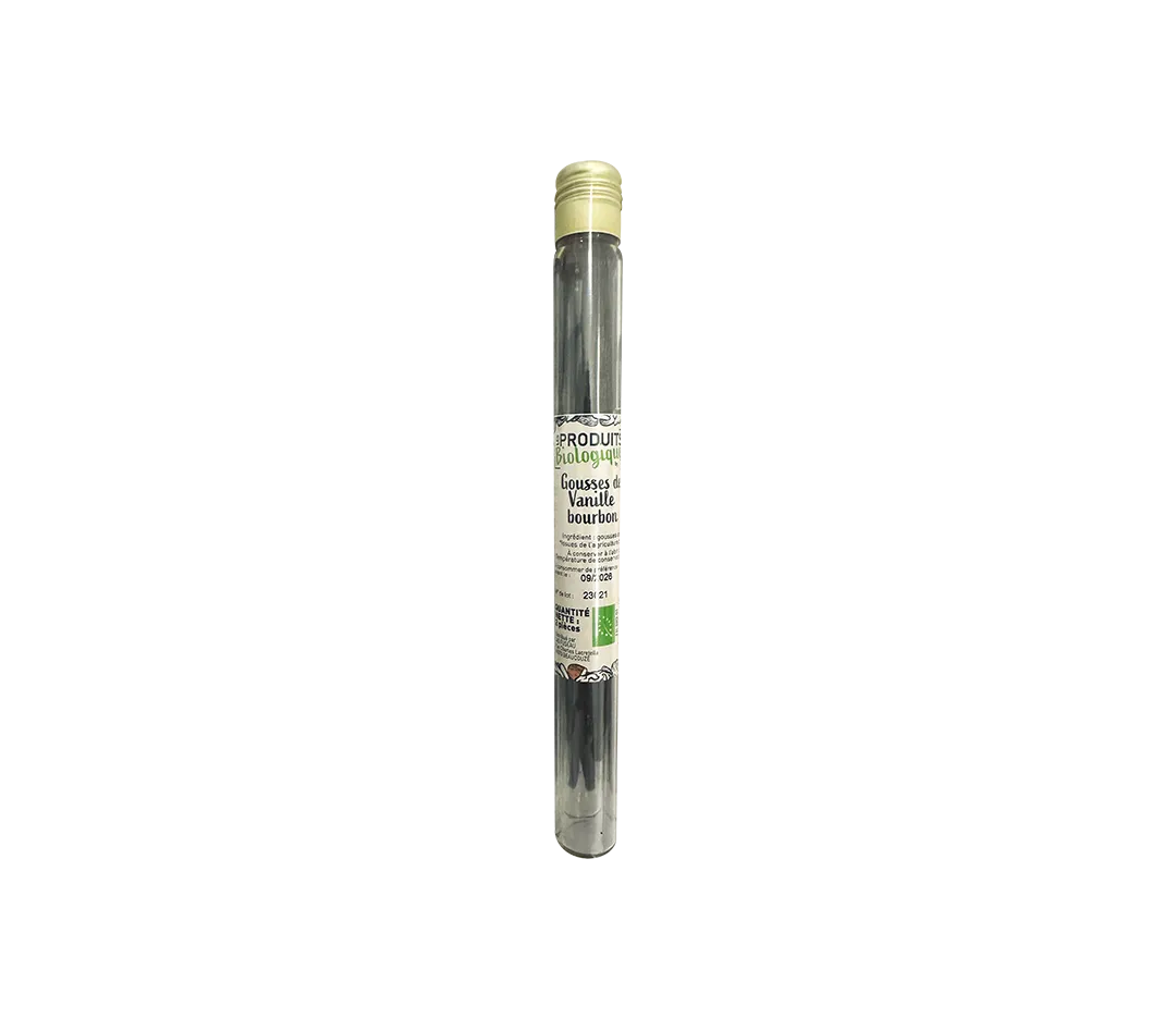 Gousses de vanilles bourbon bio x 2