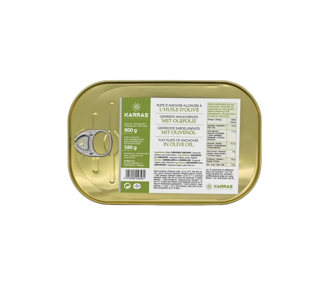 Anchois en boite 4/4 - 800g