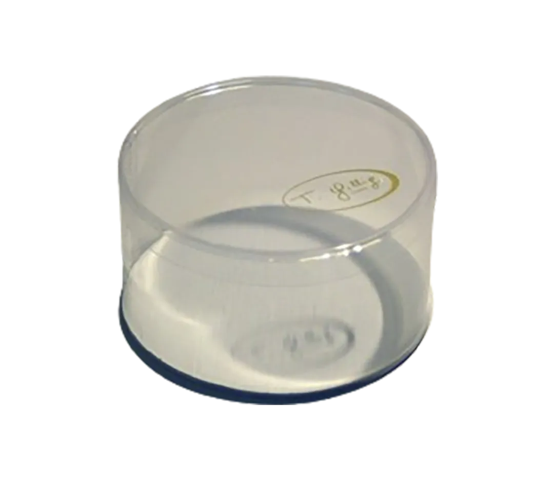 Boîte ronde transparente - x1 