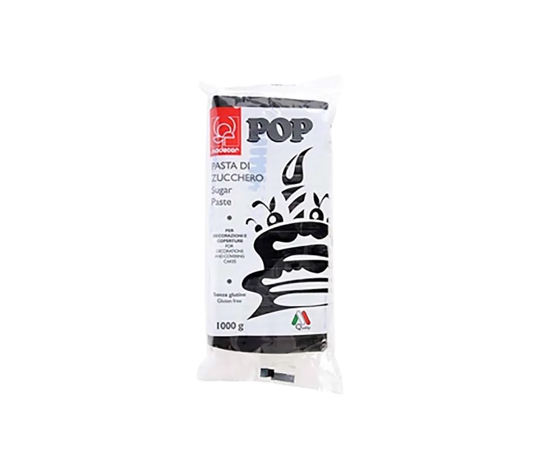 Pâte à sucre pop noir