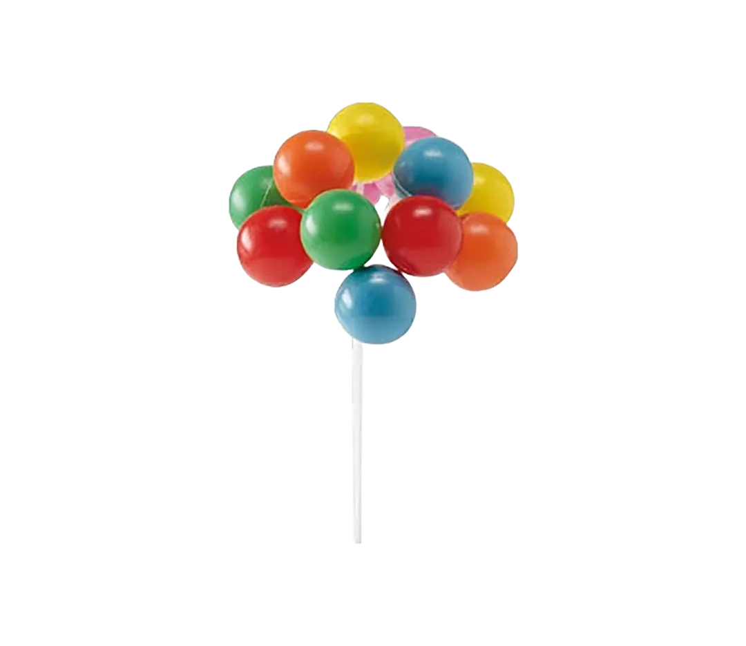 Piquet ballons multicolores