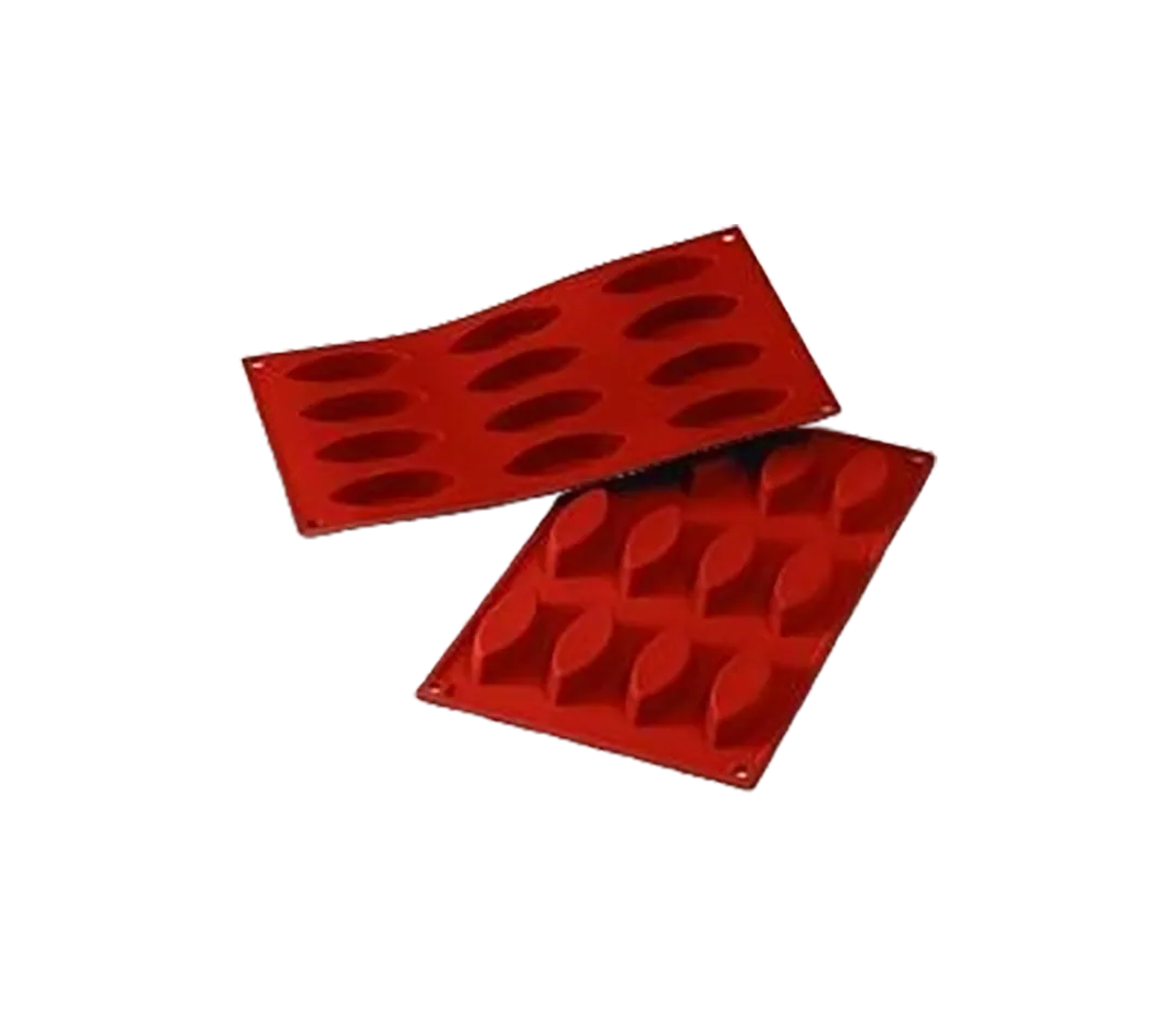 Moules silicone 12 barquettes.