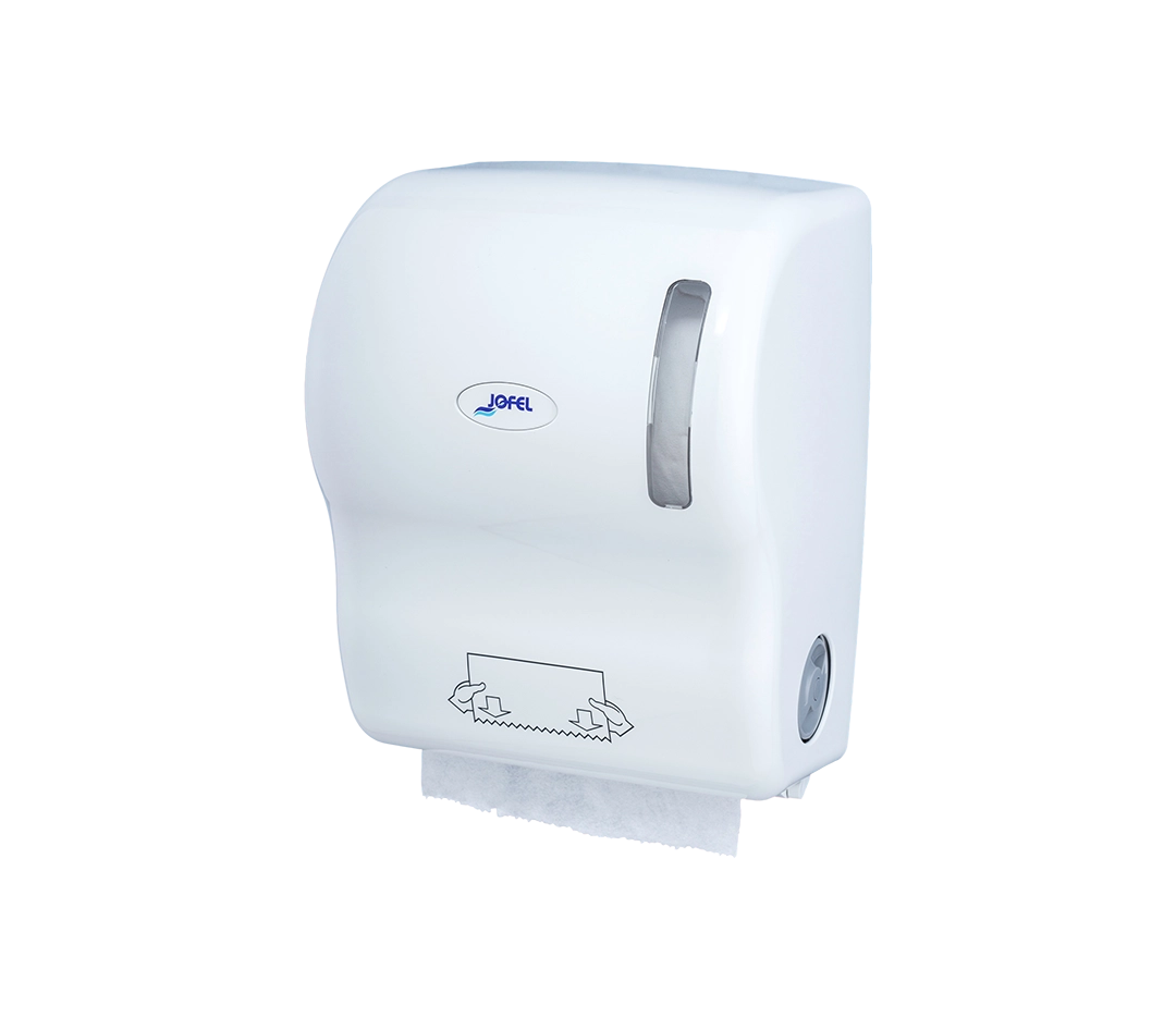 Distributeur d'essuie main blanc
