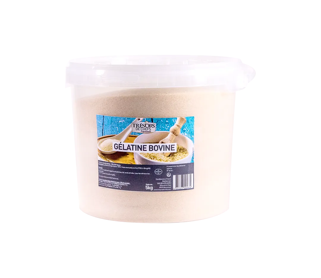 Gélatine bovine en poudre - 5kg