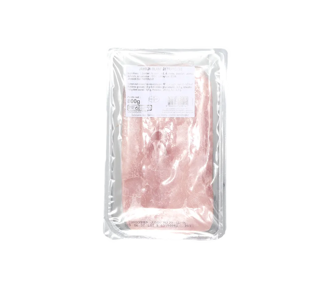 20 tranches de jambon blanc - 800g