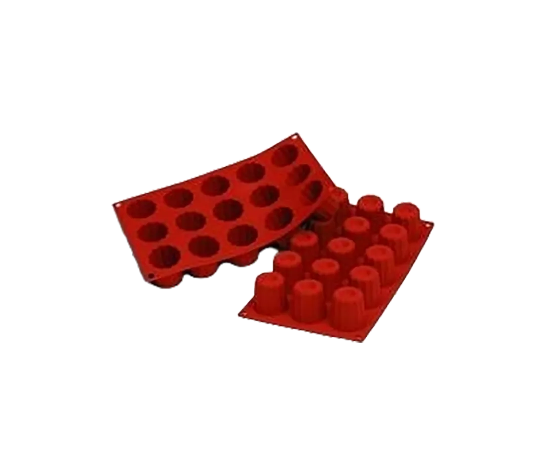 Moules silicone 15 mini cannelés.