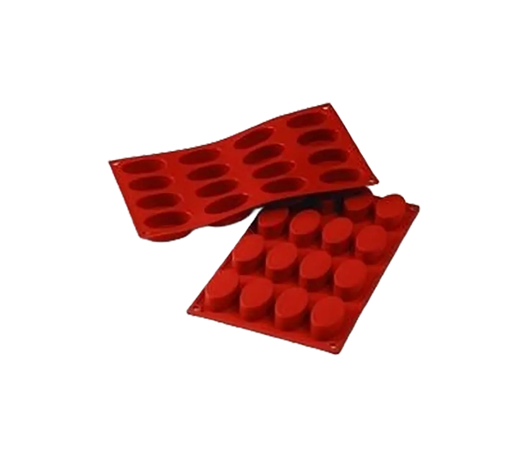 Moules silicone 16 mini ovales.