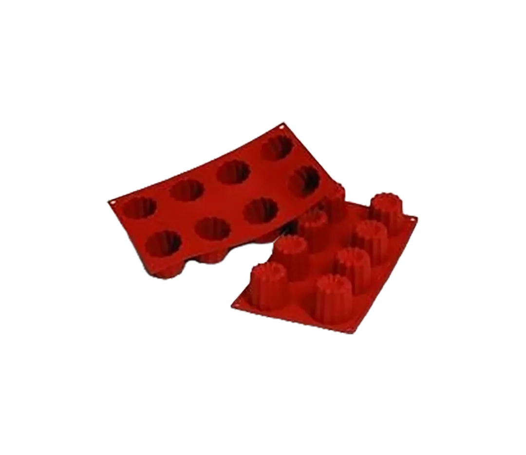Moule silicone 8 cannelés.