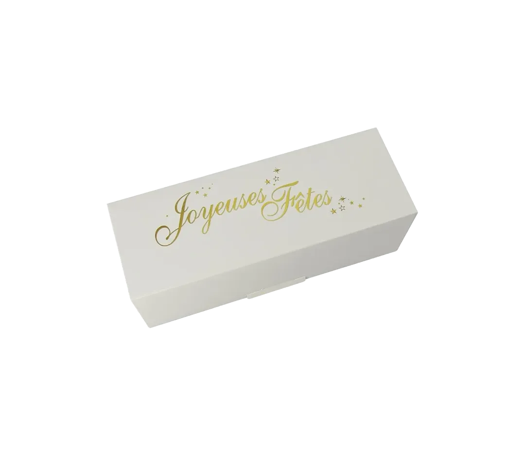 Boites bûches joyeuses fêtes x 25