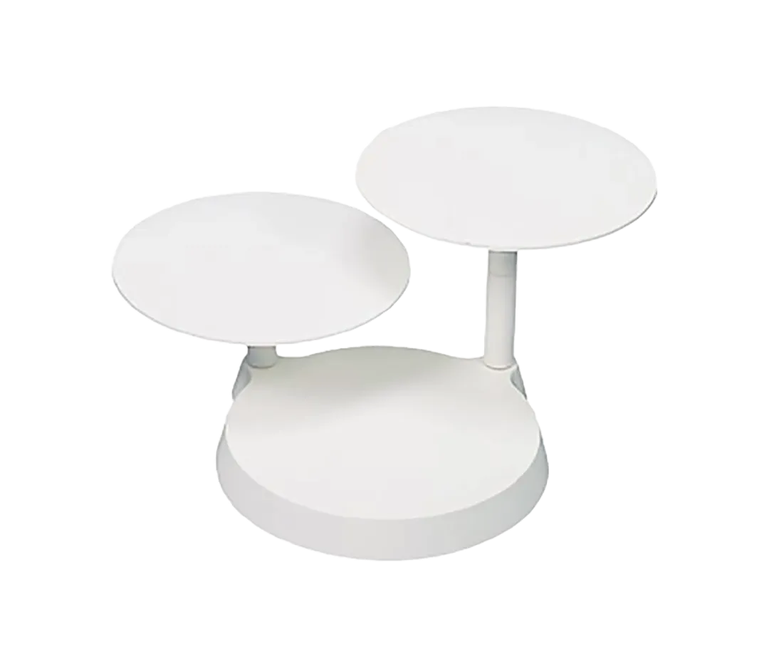 Présentoir à étages blanc