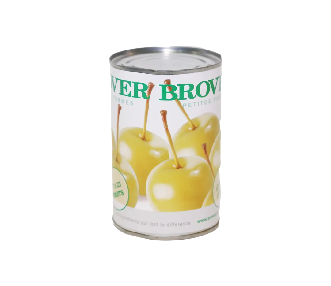 Petites pommes entières au sirop - 1/2