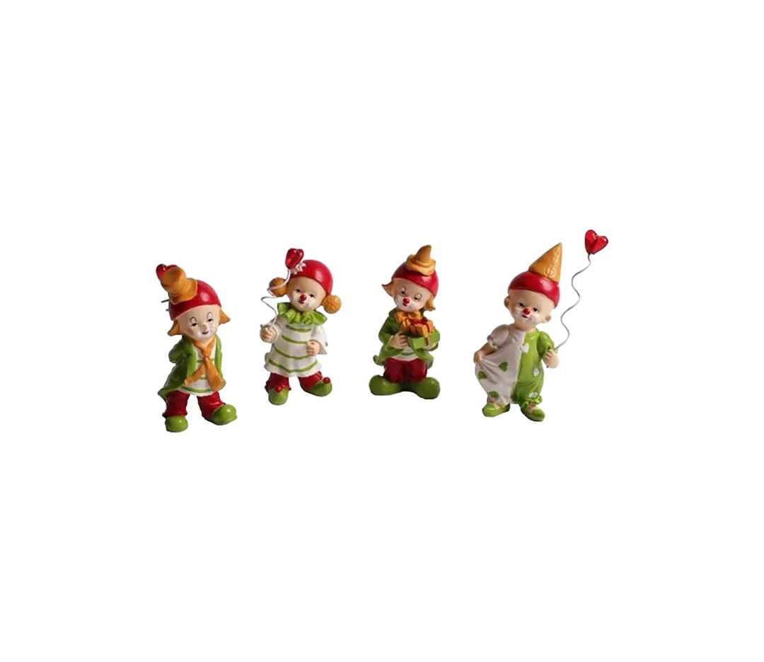 Clown rouge et vert