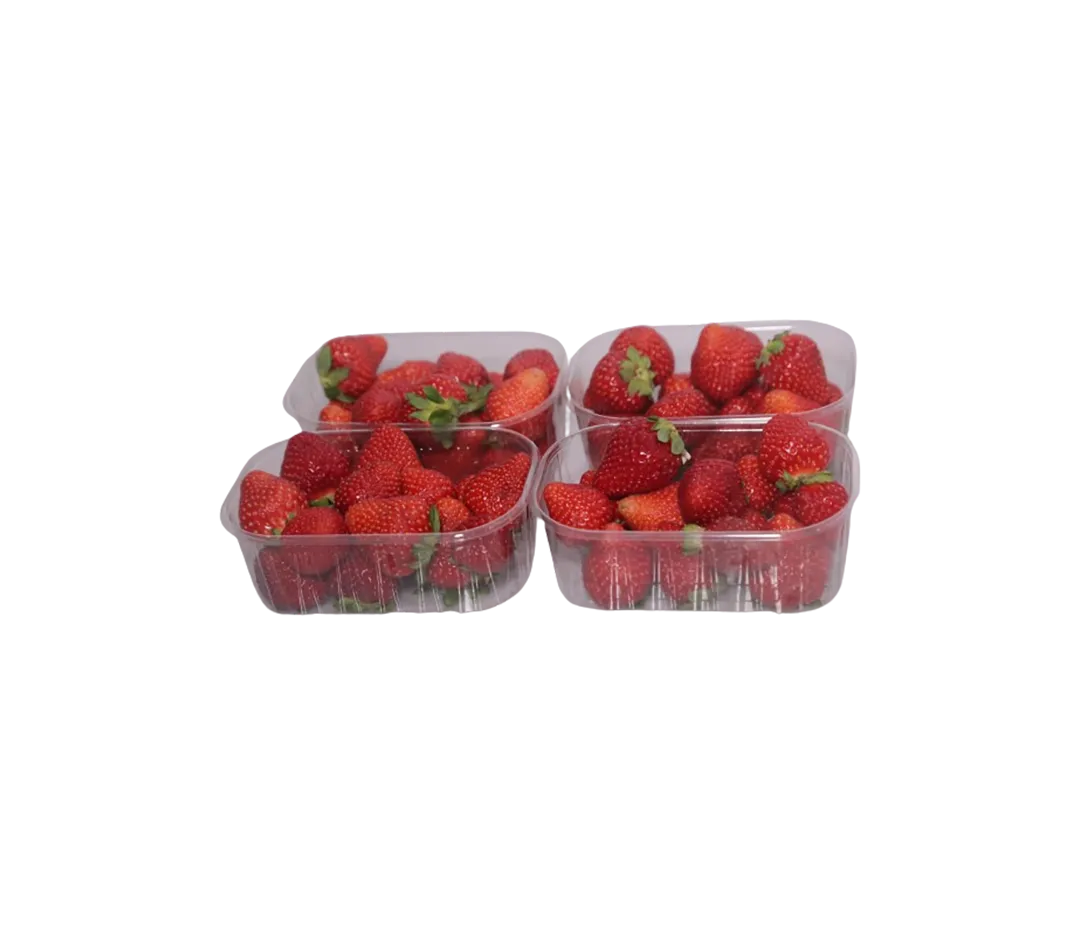 Fraises fraîches en cagette