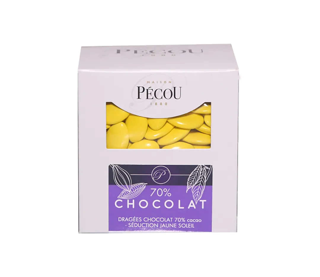 Dragées Chocolat jaune soleil - 1kg
