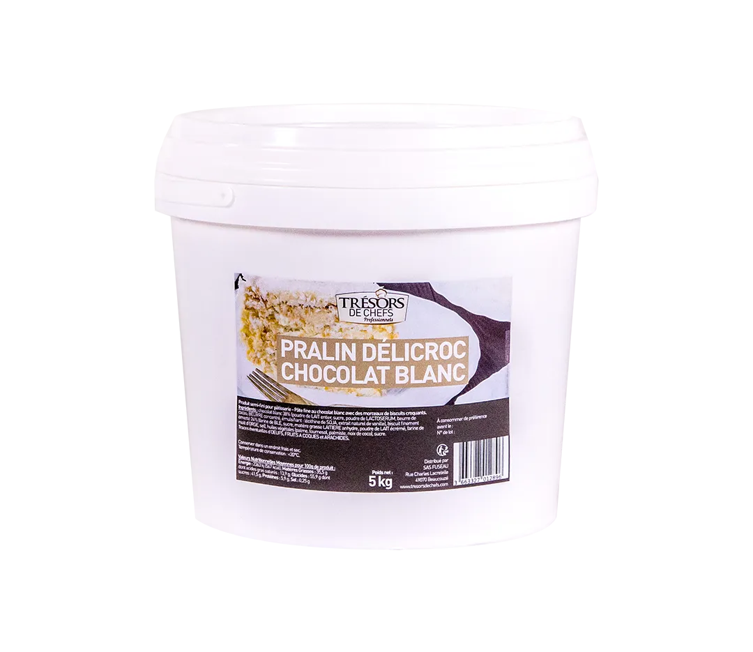 Delicroc chocolat blanc - 5 kg