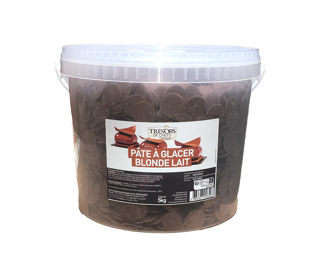 Palet de pâte à glacer blonde lait - 5kg