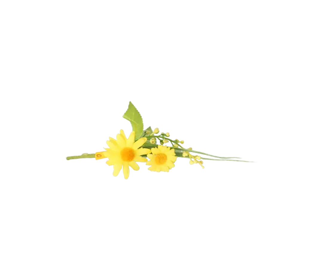 Piquet gerbera jaune