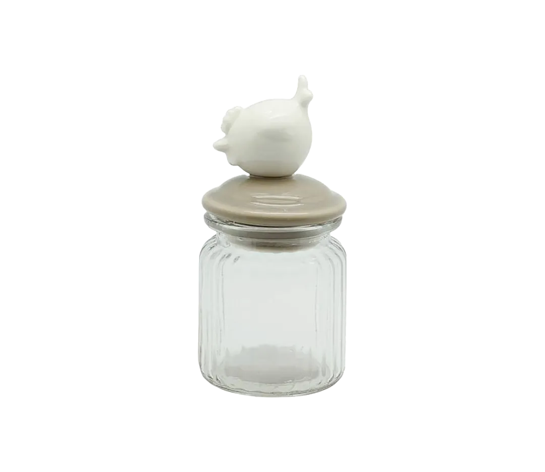 Bonbonnière poule blanche