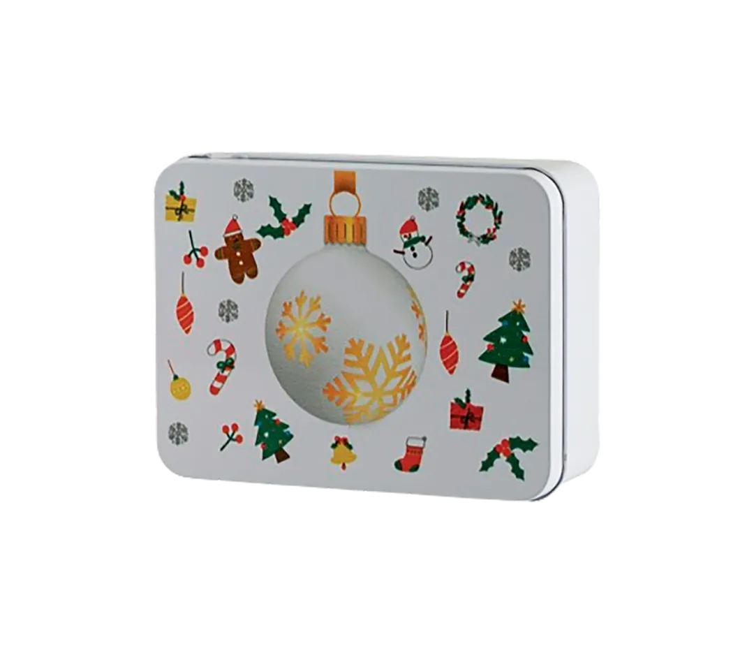 BTE BLANCHE "DECO NOEL" 12.3X9.3H4CM