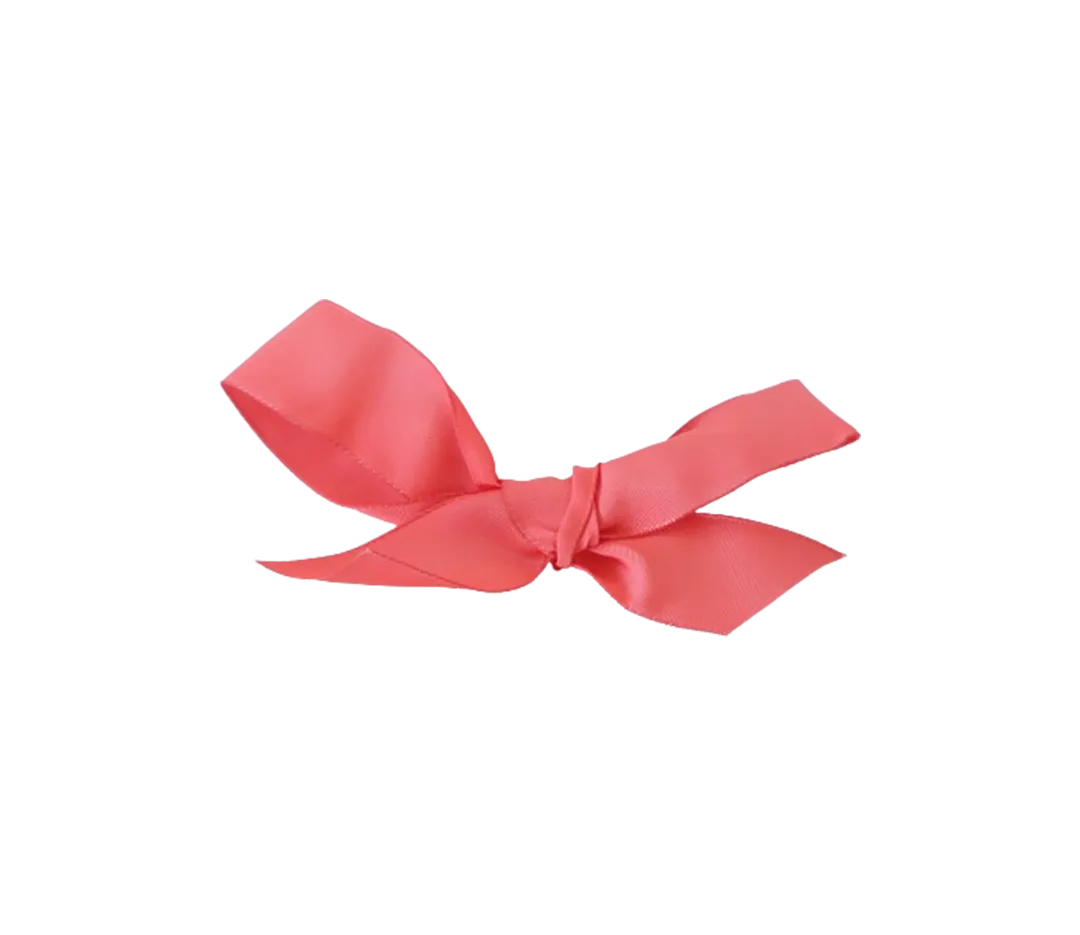 Ruban uni corail