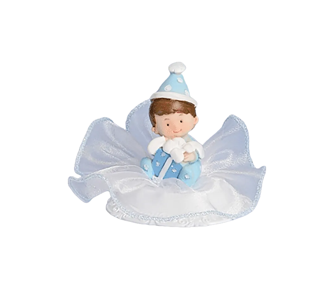 Sujet garçon en fête avec tulle