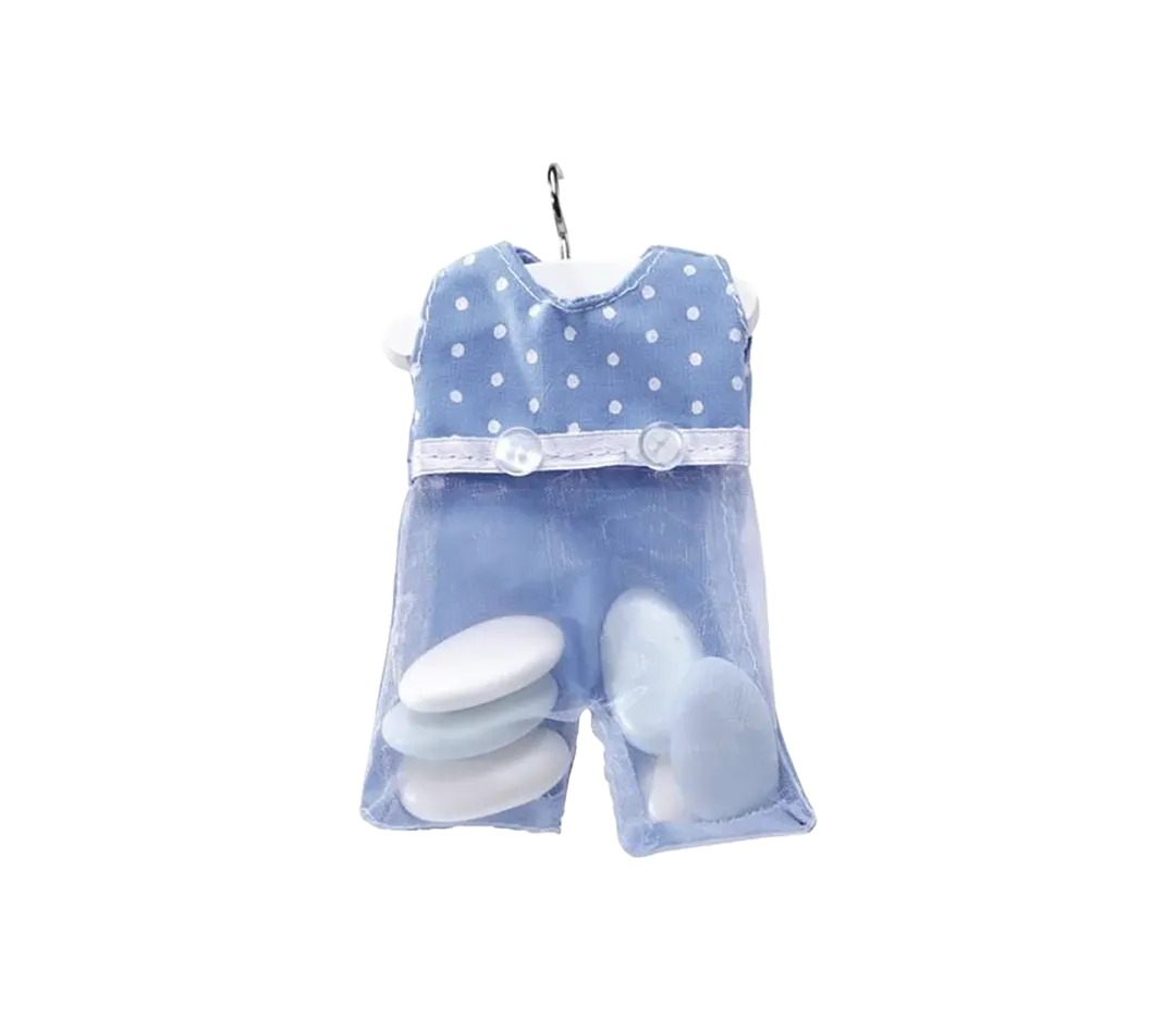 Salopette voile bleu foncé+pois