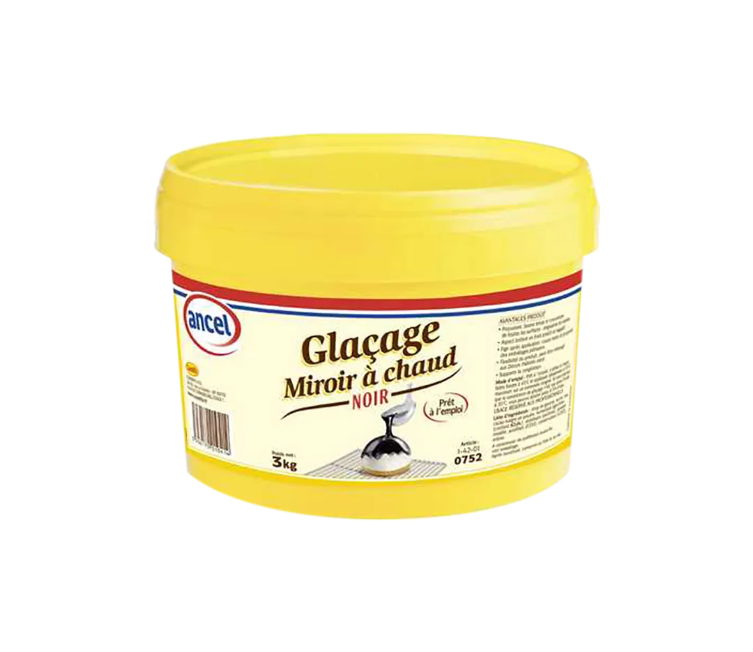 Glaçage miroir à chaud noir - 3kg