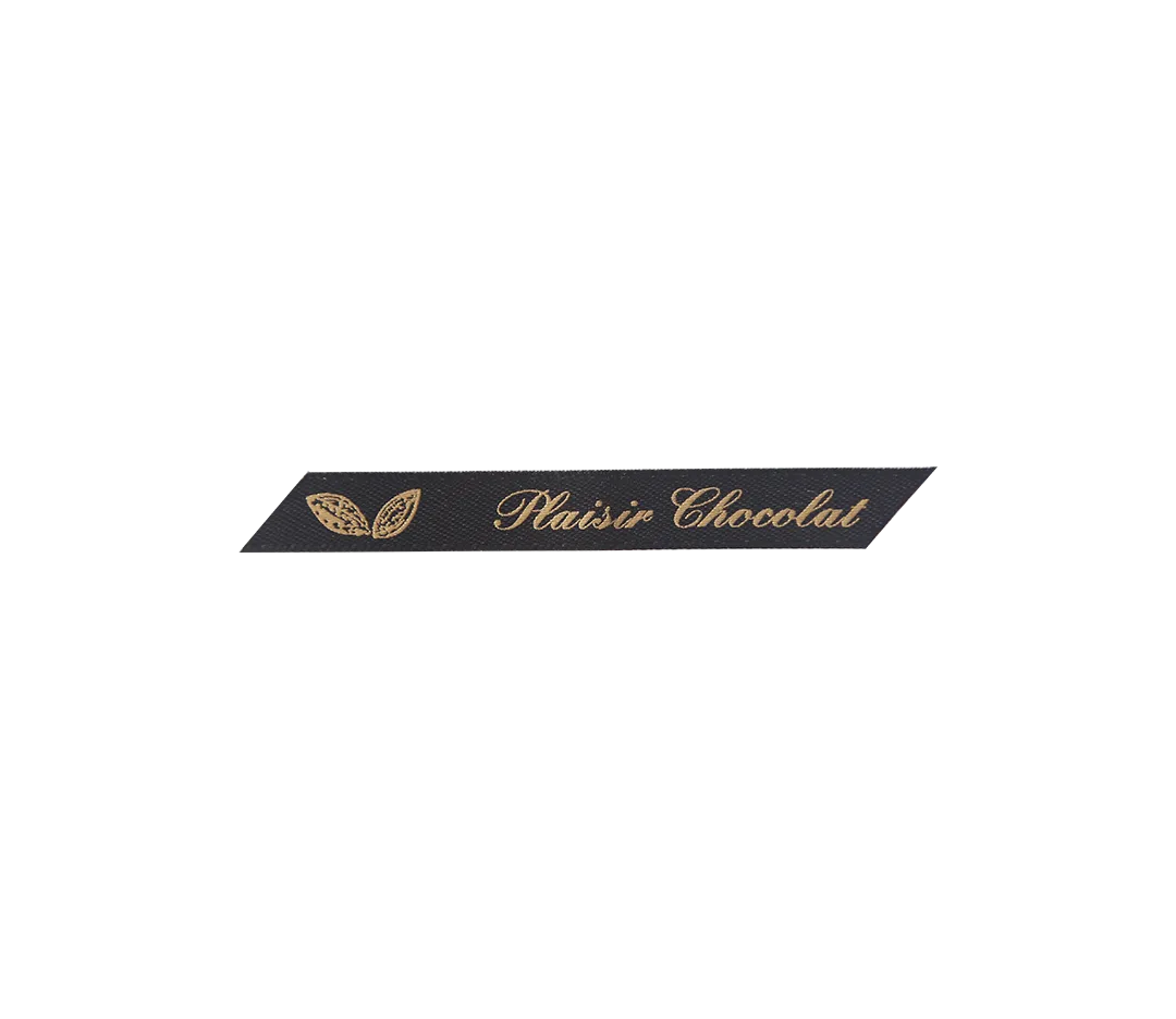 Ruban satin "Plaisir Chocolat"