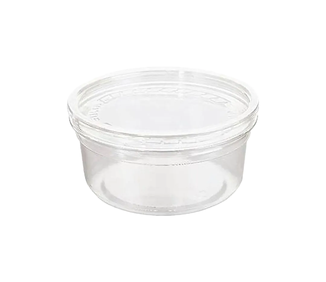 Pot rond transparent 350ml - x50