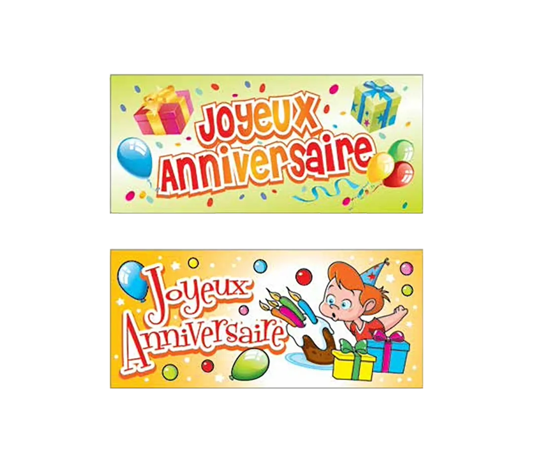 Rectangle anniversaire - x24