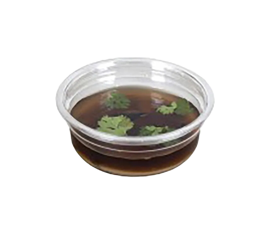 Pot rond transparent 250ml - x50