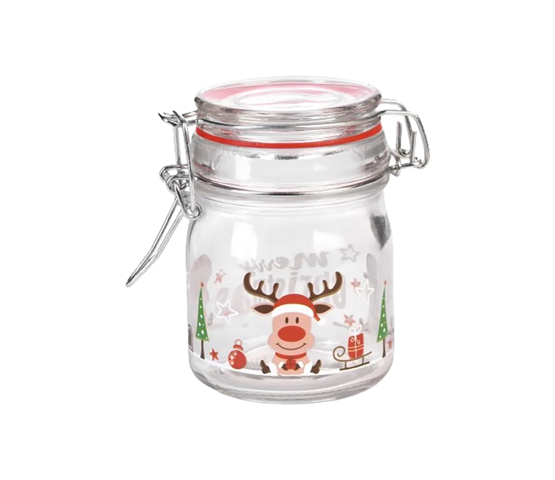 POT EN VERRE DE NOEL REF 14390 LA PIECE.