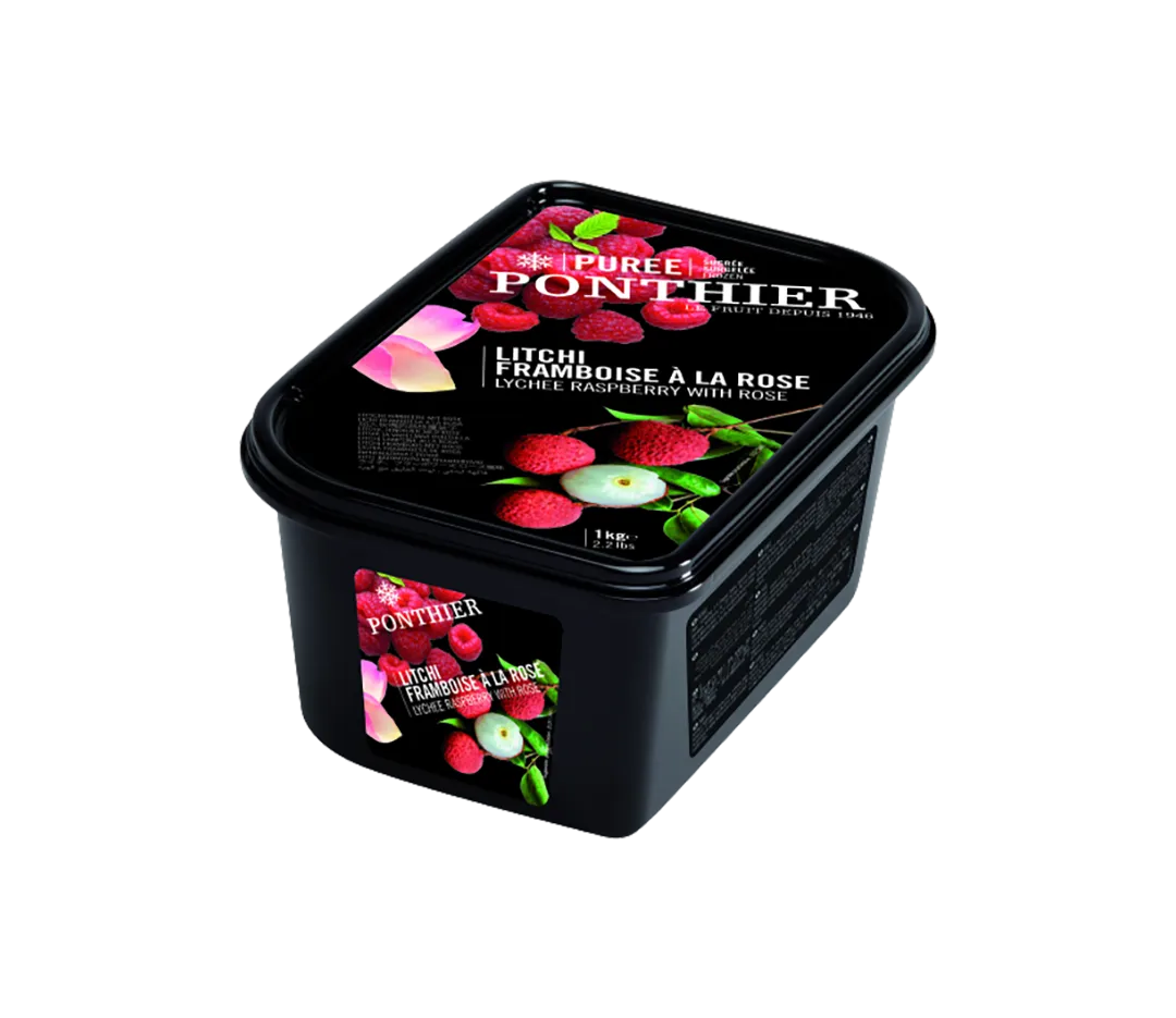 Purée Surgelée Litchi Framboise Rose