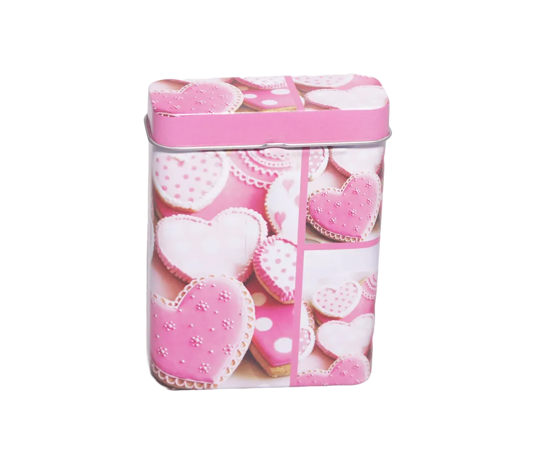 Boîte à biscuit rose