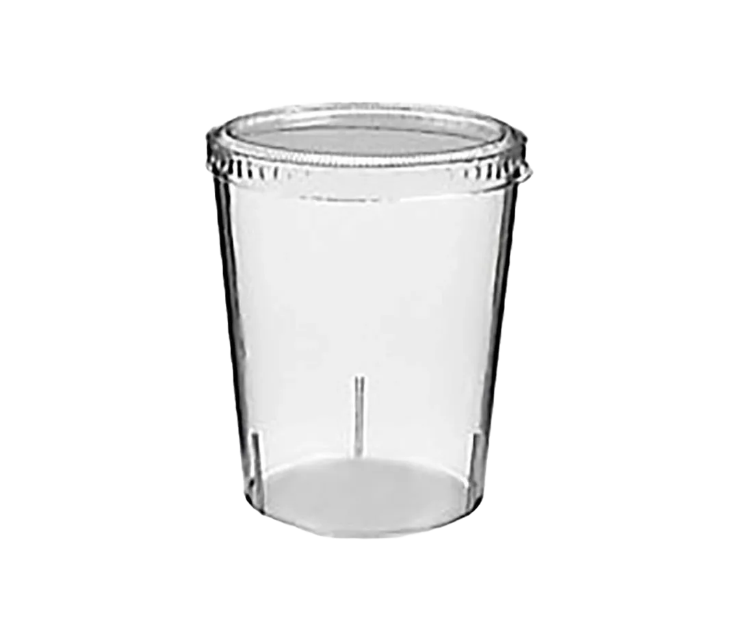 Pot rond transparent 750ml - x50