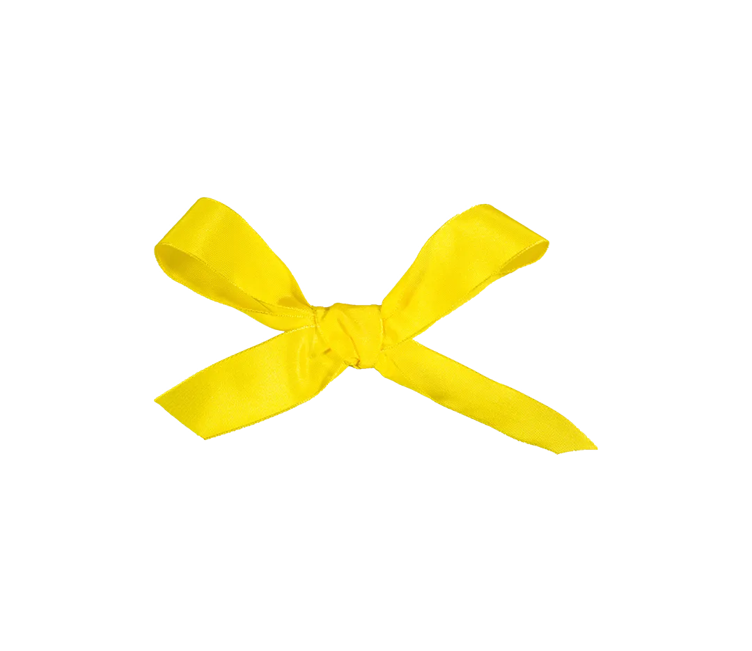 Ruban uni jaune soleil