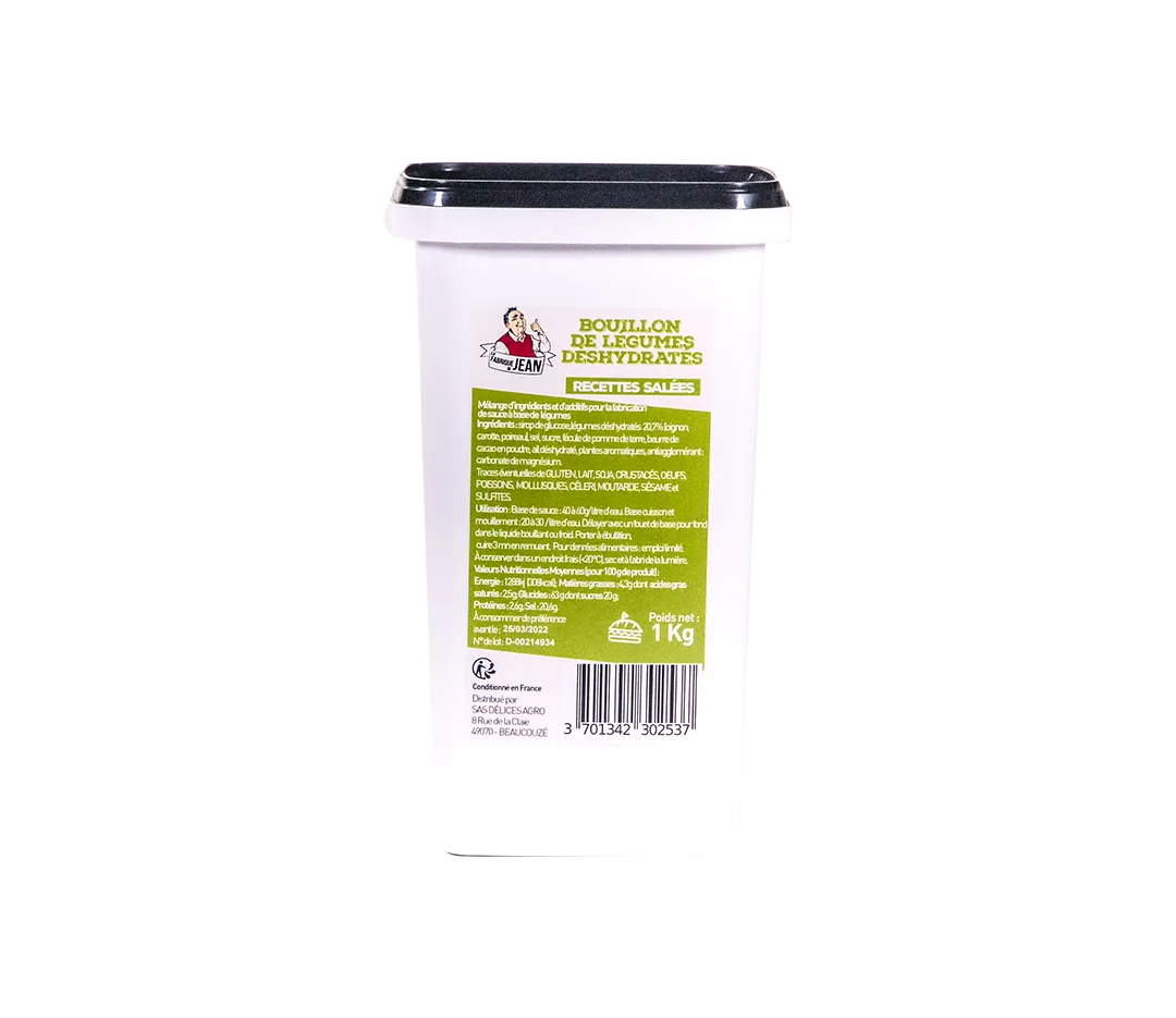 Bouillon de légumes déshydraté - 1kg