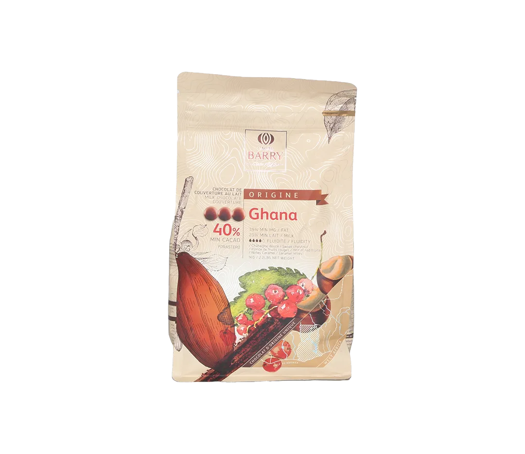 Chocolat lait Ghana 40%