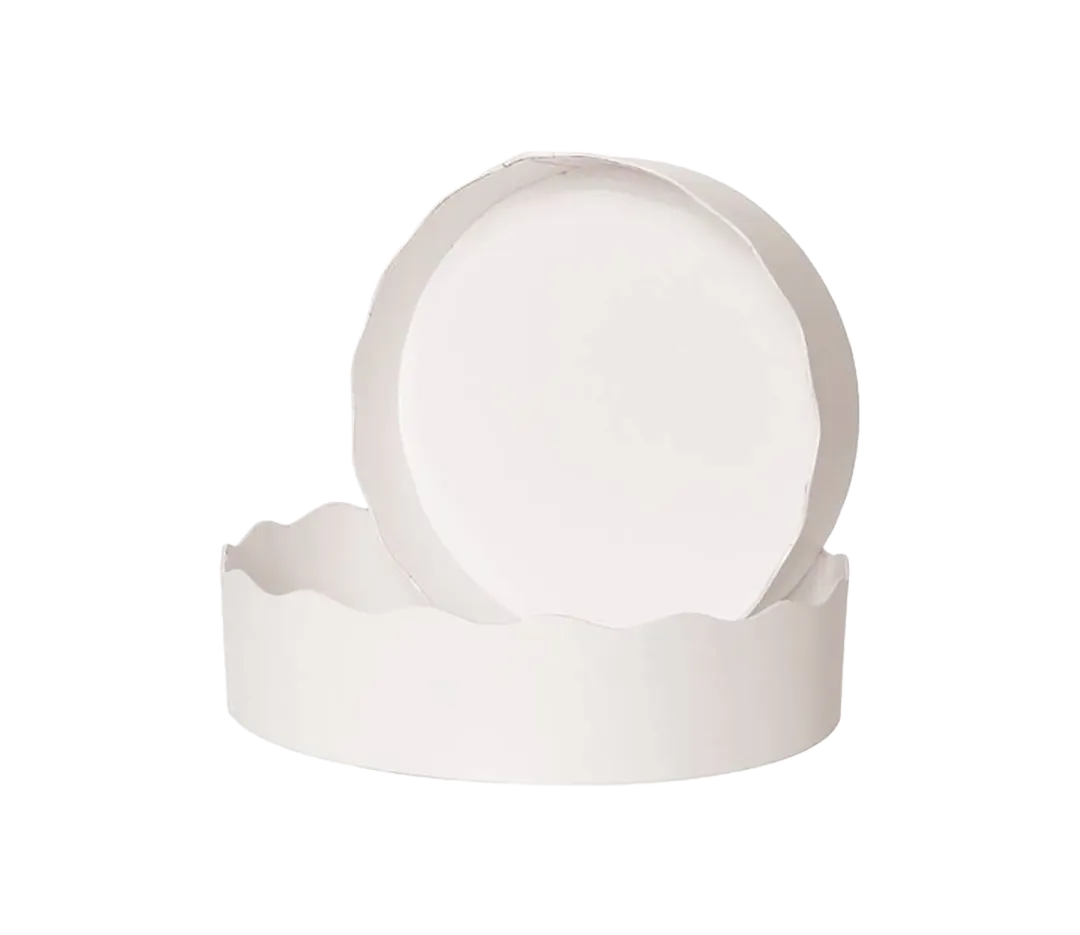 Corbeille rond blanc