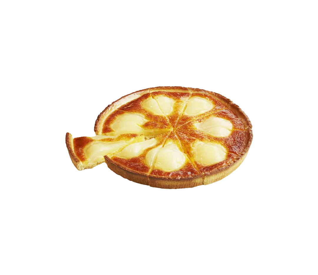 Tarte poires amandes 10 parts