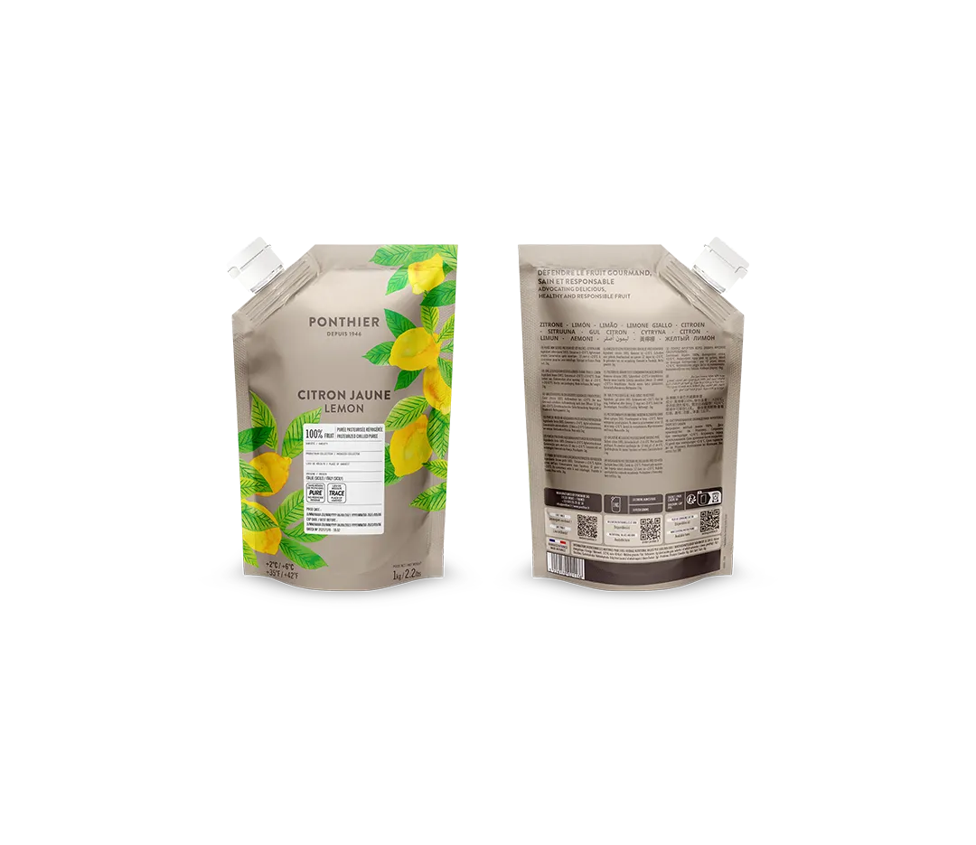 Purée de citron jaune fraiche- 1kg