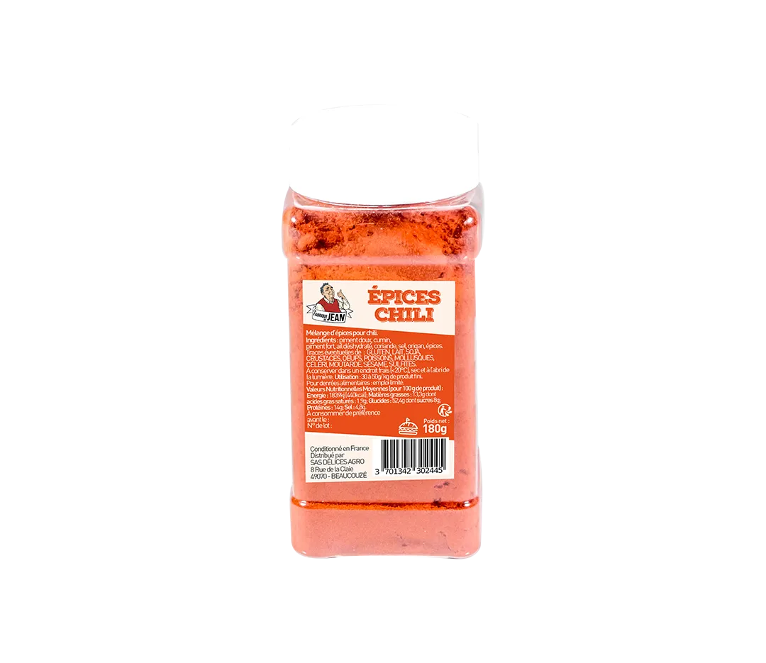 Détail épices chili - 180g