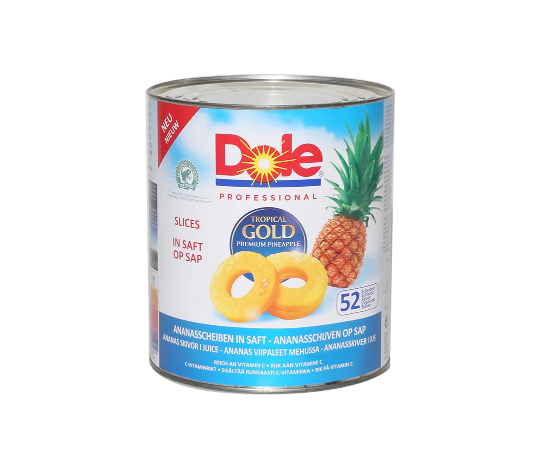 Ananas tranches au jus