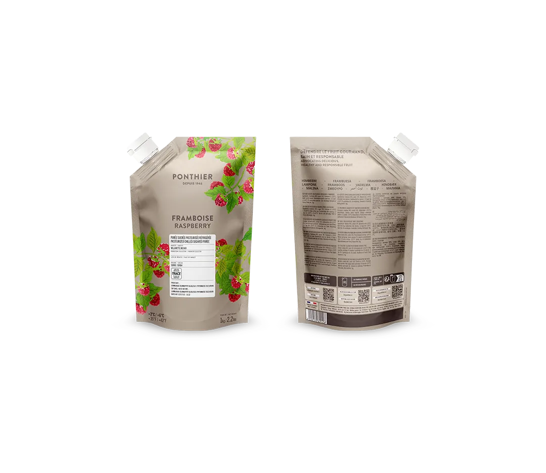 Purée de framboises fraiche - 1kg