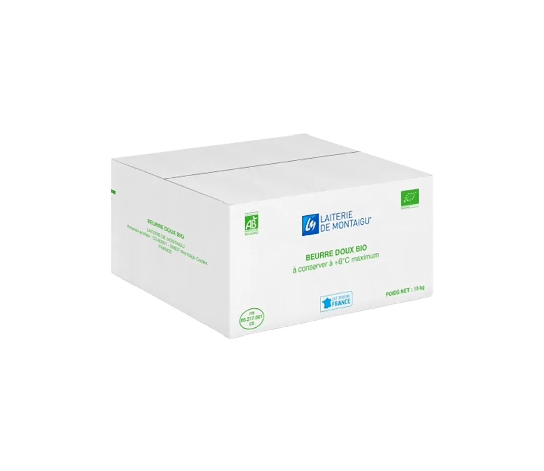 Beurre doux bio - 10kg