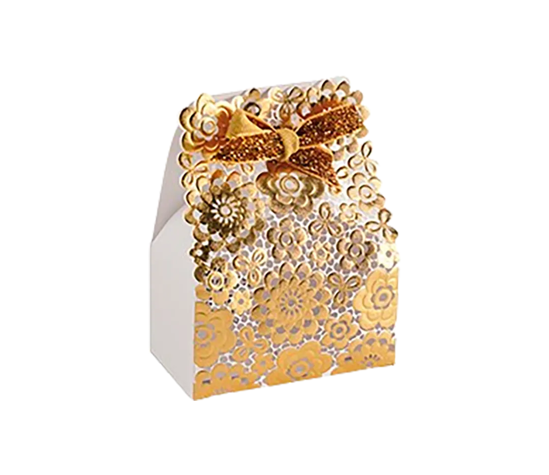 BOITE BLC/OR DECOUPEE 7.5X4X10CM.