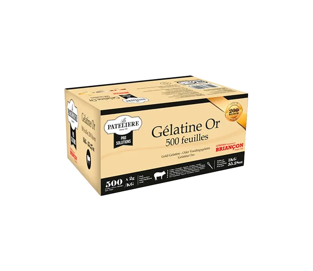 Feuilles Gélatine Porcine x 500