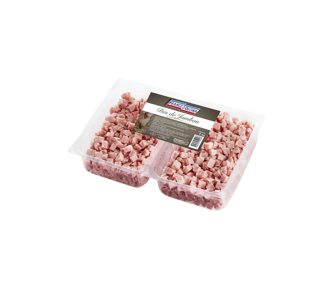 Dès de jambon cuit - 1kg